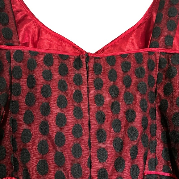 NWT Signature by Robbie Bee Sleeveless Dress Polka Dot Overlay Formal Size 22W - Picture 7 of 12
